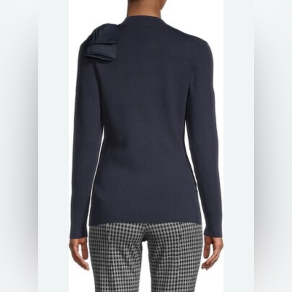 Ted Baker Knit Navy Sweater with Bow Detail - Picture 2 of 10